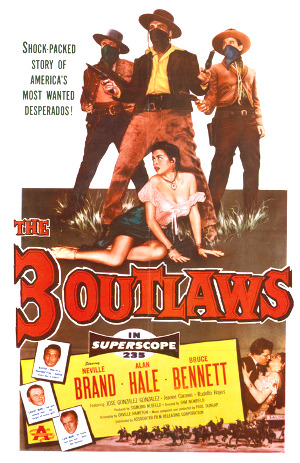The Three Outlaws (1956) poster 