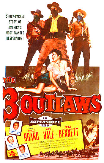 The Three Outlaws (1956) poster