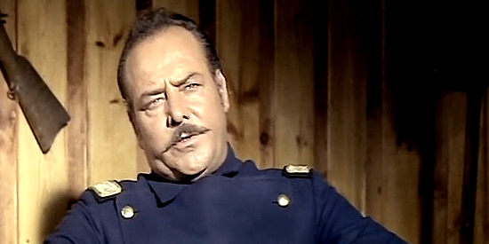 Alfonso Rojas as Col. Carr, post commander in Seven Hours of Gunfire (1965)