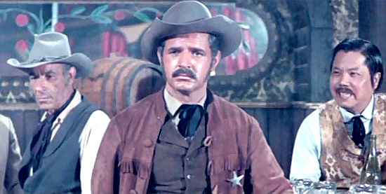 Andrea Scotti (Andrew Scott) as the ineffective sheriff of Topeka City in The Son of Django (1967)