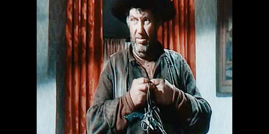 Andy Devin as trader Pete Divins, the man who works with Tom Bradford to set a trap for the Dalton Gang in Montana Belle (1952)