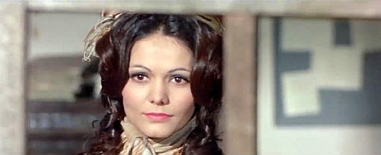 Beatrice Pella as Maribel, Burton's fortune telling girlfriend in Trinity and Sartana ... Those Dirty SOBs (1972)