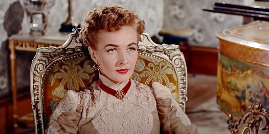 Catherine McLeod as Alice Austin, the woman who travels West to marry Maj. Cosgrave in The Outcast (1954)