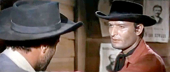 Claudio Undari (Robert Hundar) as Alan, leader of the bounty hunters in The Relentless Four (1965)