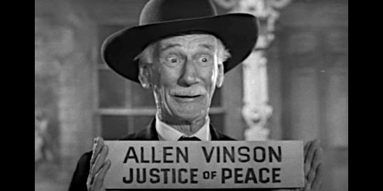 Clem Bevans as Doc Vinson, a man of many talents and titles in Deputy Marshal (1949)