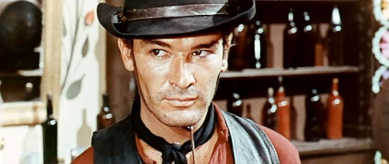 Daniel Martin as Slim, a young gun with a score to settle with Rodriguez in Seven Guns for Timothy (1966)