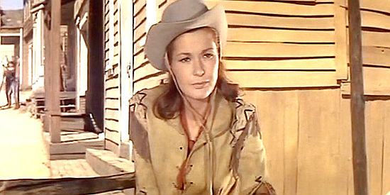 Gloria Milland as Calamity Jane, jealous of Wild Bill in Seven Hours of Gunfire (1965)