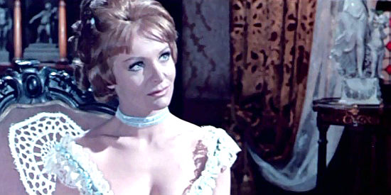 Ingrid Scheller as Jane Greyson, plotting revenge for a husband's death in Son of Django (1967)