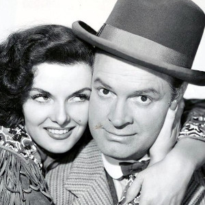Jane Russell as Calmity Jane and Bob Hope as Painless Peter Potter in The Paleface (1948)