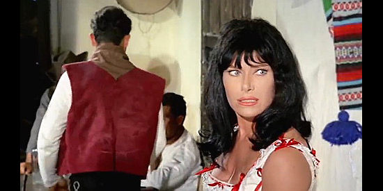 Kai Fischer as Elena, the cantina singer and Billy's woman in Bullets Don't Argue (1964)