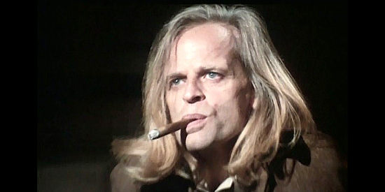 Klaus Kinski as Scott, the bounty hunter out to collect the reward on Trinity Harrison's head in The Return of Clint the Stranger (1971)
