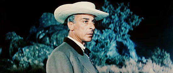 Mario Feliciano (Marco Feliciani) as McDonald, the agent sent to stop Zorro in The Shadow of Zorro (1962)