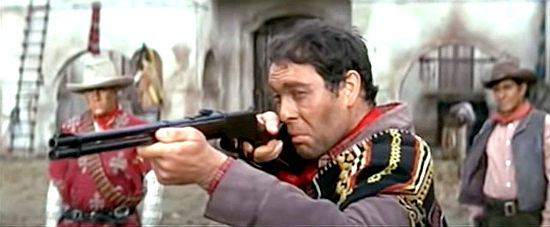 Martinez aiming to even the score with Johnny in Wanted Johnny Texas (1967)