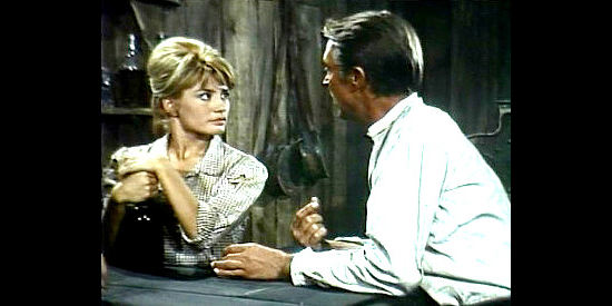 Maite Blasco as Eva with Alex Nicol as Brandy in Ride and Kill (1964)