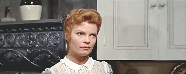 Patricia Owens as Joyce, the respectable woman Lat Evans marries in These Thousand Hills (1959)