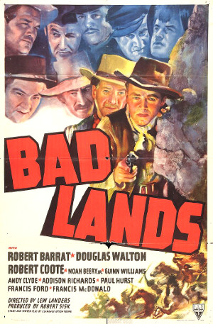 Bad Lands (1939) poster 