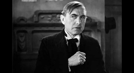 Harry Carey as Ed Brandt, glad to help Frame Johnson dole out justice at the point of a gun in Law and Order (1932)