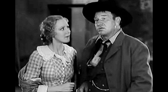 Kay Johnson as Claire Randall with Wallace Beery as Pat Garrett in Billy the Kid (1930)