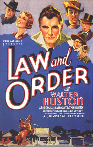 Law and Order (1932) poster 
