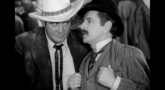 Richard Dix as Yancey Cravet with businessman, furniture maker and undertaker Louis Hefner in Cimarron (1931)