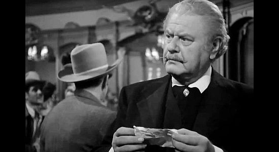 Alan Hale as Jake Dingle, the man who makes Jeb Rand a partner in his gambling house in Pursued (1947)
