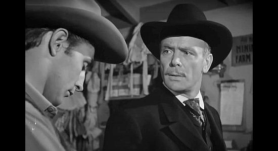 Dean Jagger as Grant Callum, the man with a long grudge against anyone named Rand in Pursued (1947)