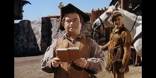 Eddie Collins as Christian Reall, taking roll call for the militia in Drums Along the Mohawk (1939)