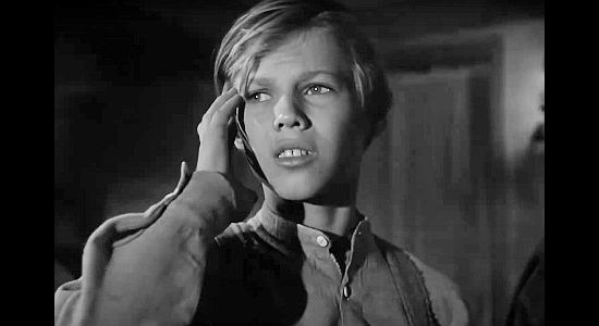 Ernest Stevens as young Jeb Rand, haunted by nightmares in Pursued (1947)