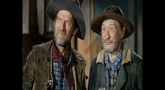 Hank Patterson as Bob Pliny and Paul E. Burns as Len Briggs, the old-timers who make a rich strike in Relentless (1948)