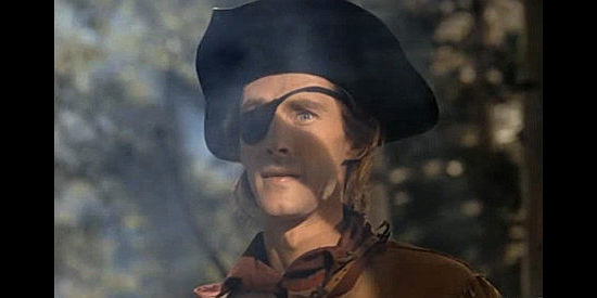 John Carradine as Caldwell, leading yet another Indian raid in Drums Along the Mohawk (1939)