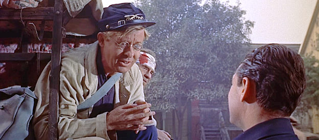 O.Z. Whitehead as Otis 'Hoppy' Hopkins, Maj. Kendall's assistant in The Horse Soldiers (1959)
