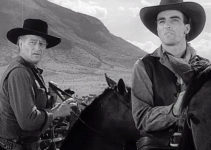 John Wayne as Tom Dunson and Montgomery Clift as Matt Garth in Red River (1948)