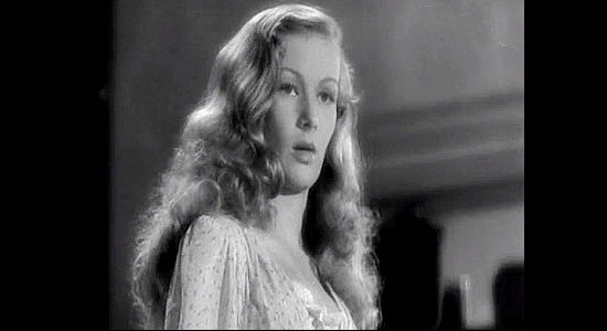 Veronica Lake as Connie Dickason, the strong willed young woman determined to stand up to her father and Frank Ivey in Ramrod (1947)