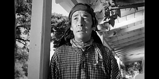 Charles Steven as Grey Eagle, the Indian helps on Vance Cordell's ranch in Return of the Bad Men (1948)