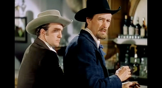 Charles Tannen as Charlie Ford and John Carradine as brother Bob in The Return of Frank James (1940)
