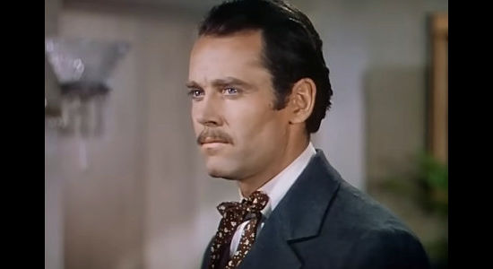 Henry Fonda as Frank James, determined to avenge brother Jesse and save an innocent friend in The Return of Frank James (1940)