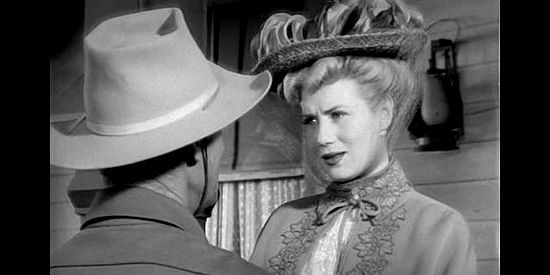 Jacqueline White as Madge Allen, widow of one lawman and not eager to be a widow again in Return of the Bad Men (1948)