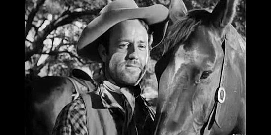 Steve Brodie as Cole Younger, one of Wild Bill Doolin's most trusted gang members in Return of the Bad Men (1948)