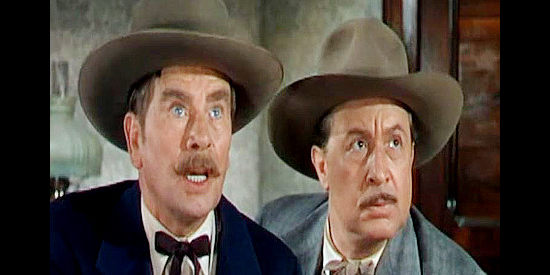 Wallis Clark as Tip Brice and Monte Blue as Cleve Andrews, ranchers who agree to back Clay Hardin in his quest for justice in San Antonio (1945)