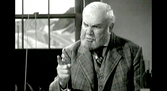 Berton Churchill as Jackass Brown, primary owner of the borax mining company in 20 Mule Team (1940)
