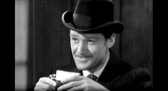 Douglas Fowley as Stag Roper, the borox company stockholder with ulterior motives in 20 Mule Team (1940)