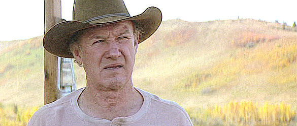 Gene Hackman as Little Bill Daggett, wondering how to deal with whores offering a bounty in Unforgiven (1992)