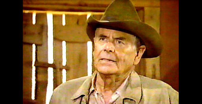 Glenn Ford as Sheriff Danaher in Border Shootout (1990)