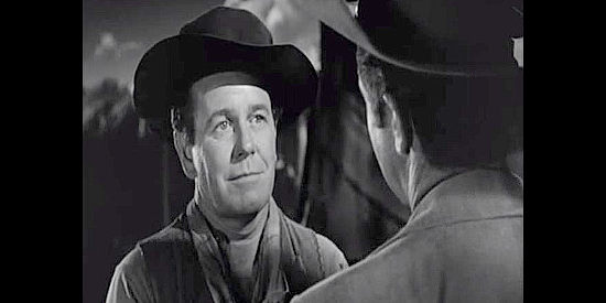Regis Toomey as Goddard, a shotgun guard to puts his life at risk riding alongside Haven in Station West (1948)