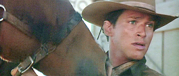 The youngest of the two cowboys brings a horse as a gift for Delilah Fitzgerald in Unforgiven (1992)