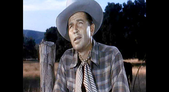 Bruce Cabot as Bard Mackey, the man who handles trouble for Mr. Banner in The Gunfighters (1947)