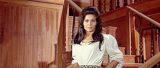Esmeralda Barros as Lola the bar owner's wife and Jeff's mistress in “A Man Called Django” (1972)
