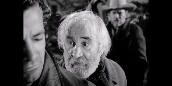 Francis Frod as Halva Harvey, the feeble minded old man caught with Martin and Martinez in The Ox-Bow Incident (1943)