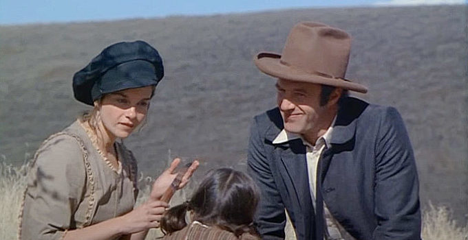 Genevieve Bujold as Jeanne and James Caan as David Williams in Another Man, Another Chance (1977)