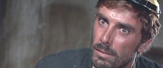 George Hilton as Steel Downey, one of the three misfits out to find the gold in Red Blood, Yellow Gold (1967)